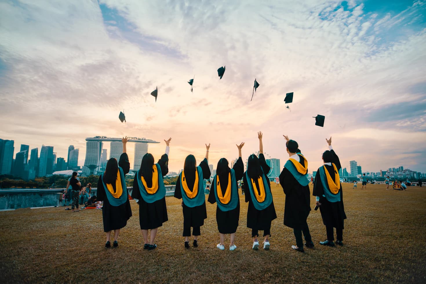 Students walking on campus