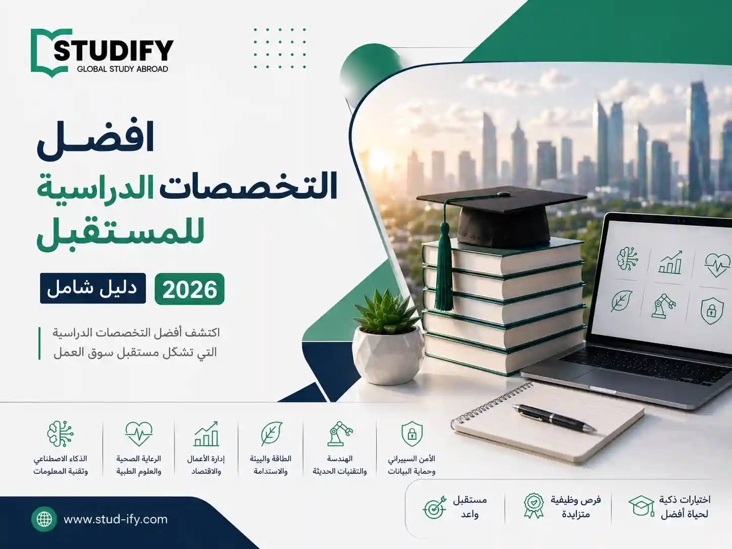افضل التخصصات الدراسية للمستقبل - دليل شامل 2026